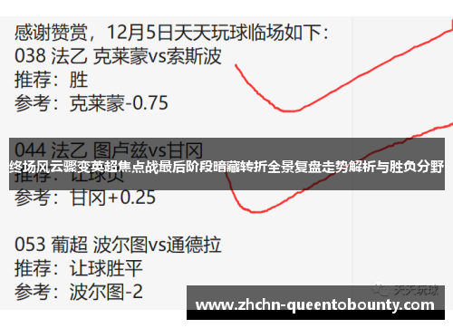 终场风云骤变英超焦点战最后阶段暗藏转折全景复盘走势解析与胜负分野 终场风云骤变英超焦点战最后阶段暗藏转折全景复盘走势解析与胜负分野
